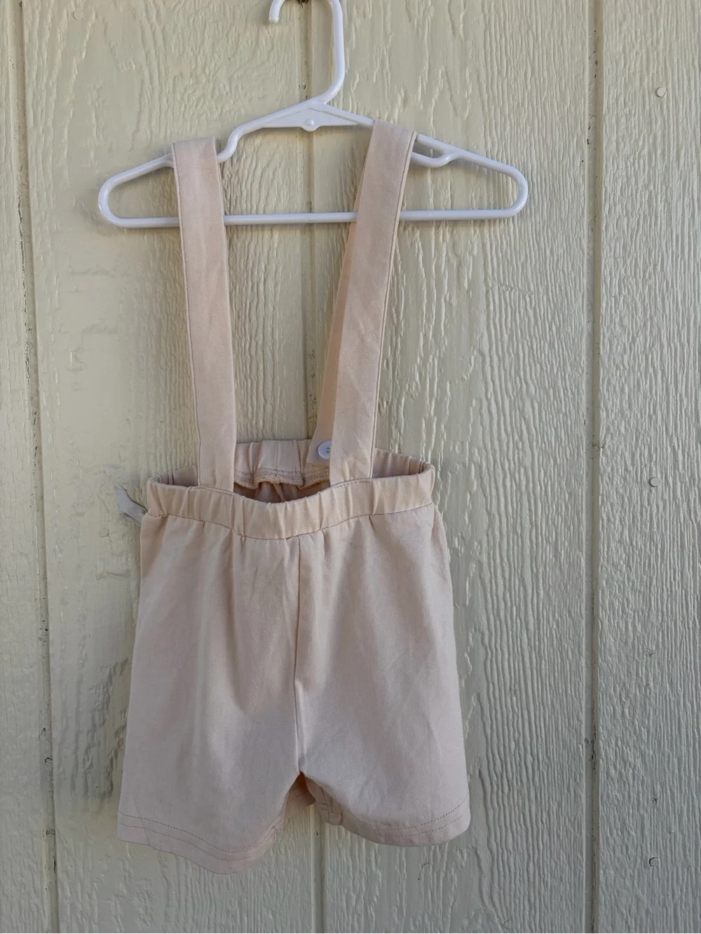 Cream Suspender Shorts with Yellow & Brown Floral Bodysuit - Girls Bottoms 2T/3T